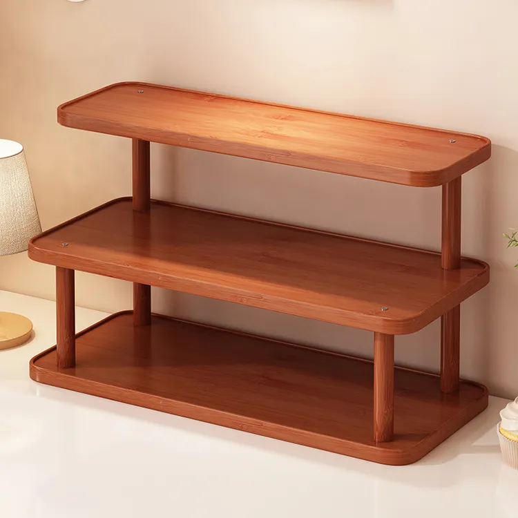 新款桌面置物架餐桌台面杂物收纳书架茶杯水杯咖啡杯展示架子2025