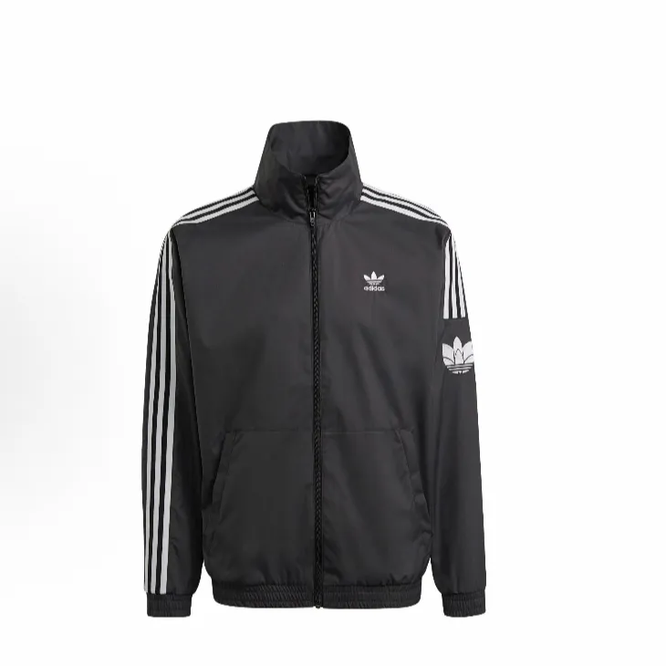 adidas/阿迪达斯三叶草 运动长袖 户外休闲拉链立领夹克  JM2716