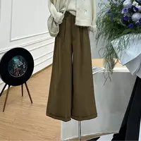【慵懒松韵】简约风气质通勤高腰显瘦休闲裤-6801