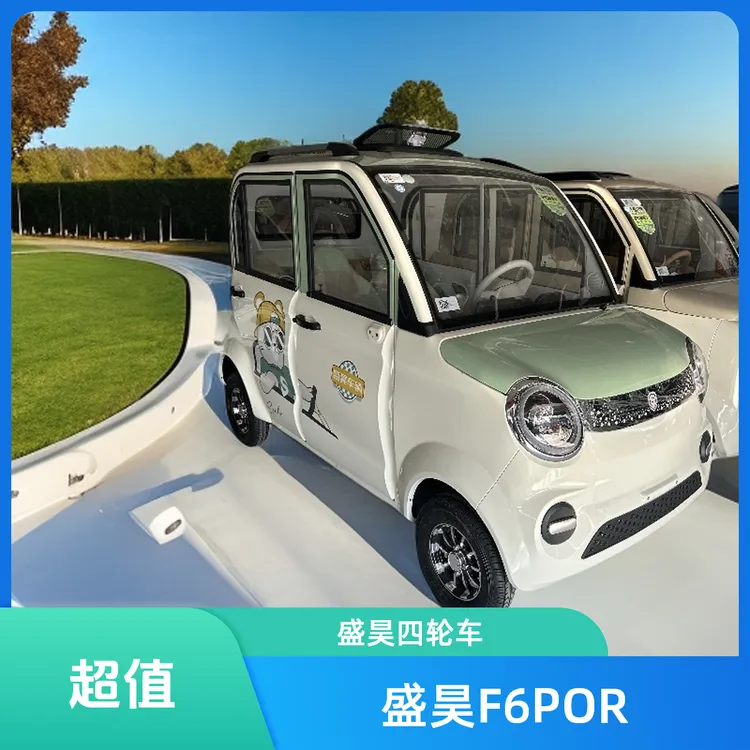 盛昊F6POR封闭代步车高端家用四门四轮电动车成人新能源