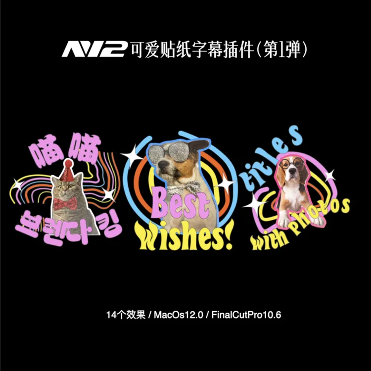 N12可爱贴纸字幕插件