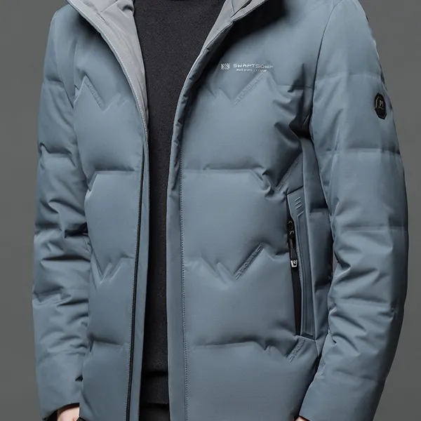 吉罗德蒂高级感加厚羽绒服男连帽2025冬季新款百搭冬装保暖外套