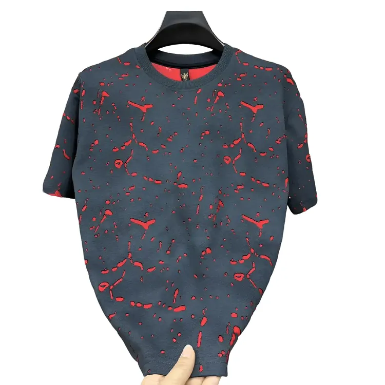 Hentillai2025夏季新款男士圆领时尚透气青年短袖潮流休闲百搭t恤