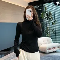 Youfurs 云雾慕斯 半高领长袖内搭秋冬修身显瘦纯色堆堆领