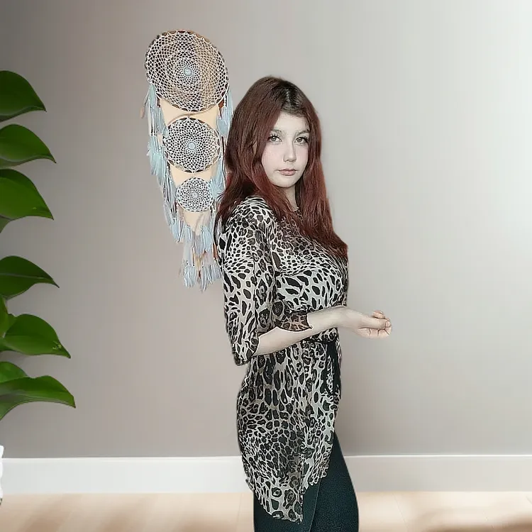 短袖中长款豹纹雪纺衫气质长袖碎花夏季衬衫