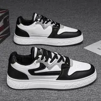 男鞋夏季鞋子男款透气男生板鞋黑白百搭休闲运动小白鞋男正