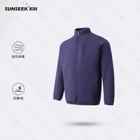 抓绒经典】秋冬男士立领抓绒夹克抗皱免烫弹力针织夹克外套0171