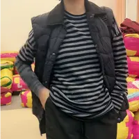NIU ZI 灯芯领按扣马甲#291