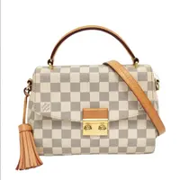 99新 LouisVuitton/路易威登 白棋盘流苏邮差