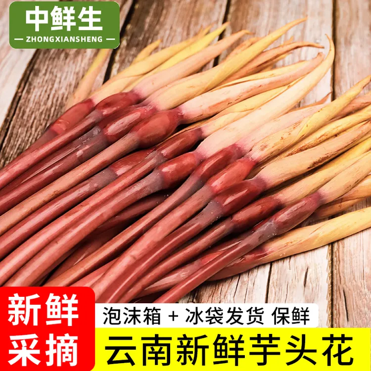 云南芋头花芋荷花紫芋头花 新鲜采摘当季时令蔬菜现货