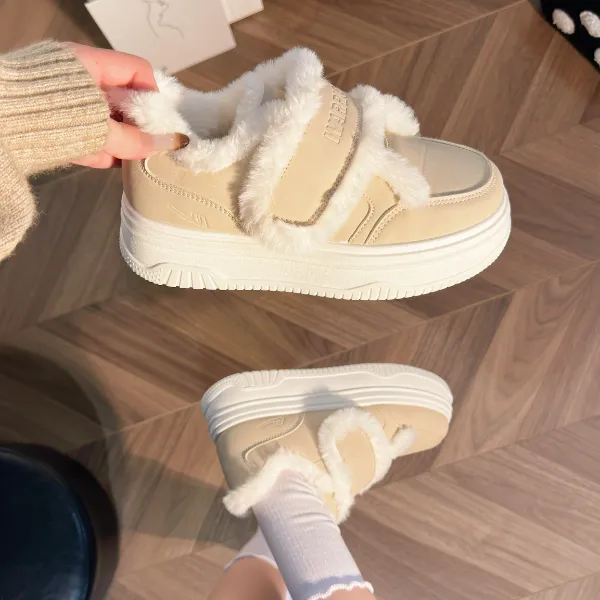 回力厚底雪地靴女2025新款冬季短筒雪地棉加绒加厚外穿棉鞋女棉靴