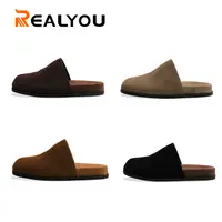 REALYOU/雷友秋季2025年女鞋新款户外休闲勃肯拖鞋时尚包头凉鞋