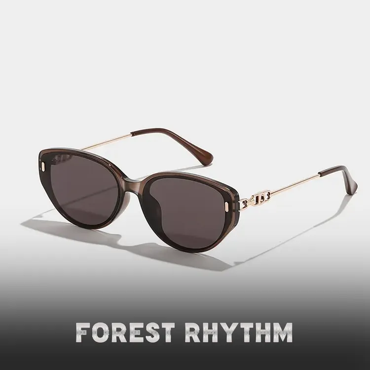 Forest rhythm时尚猫眼墨镜女款显脸小防紫外线百搭素颜太阳镜潮