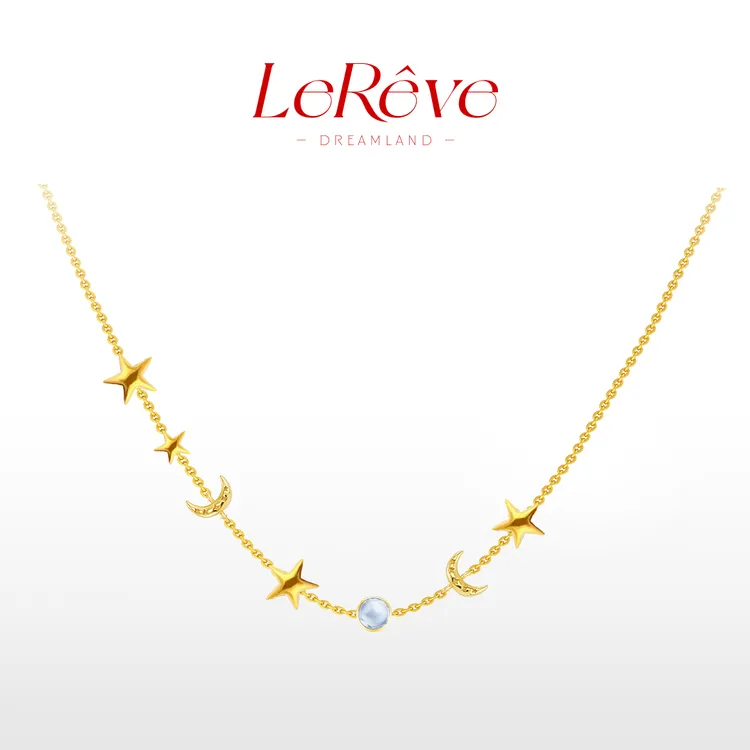 【LeReve满天星项链】镀k金月光星星锁骨链轻奢小众设计感礼物