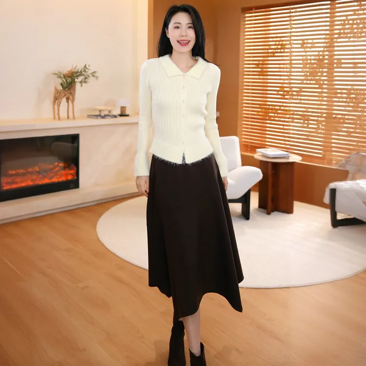 【完美比例】Mayya Plus麦芽定制气质显瘦不规则洋气半身裙32546117