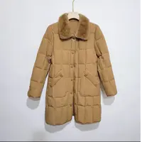 冬季女款时尚气质毛领中长款羽绒服-BZ8381