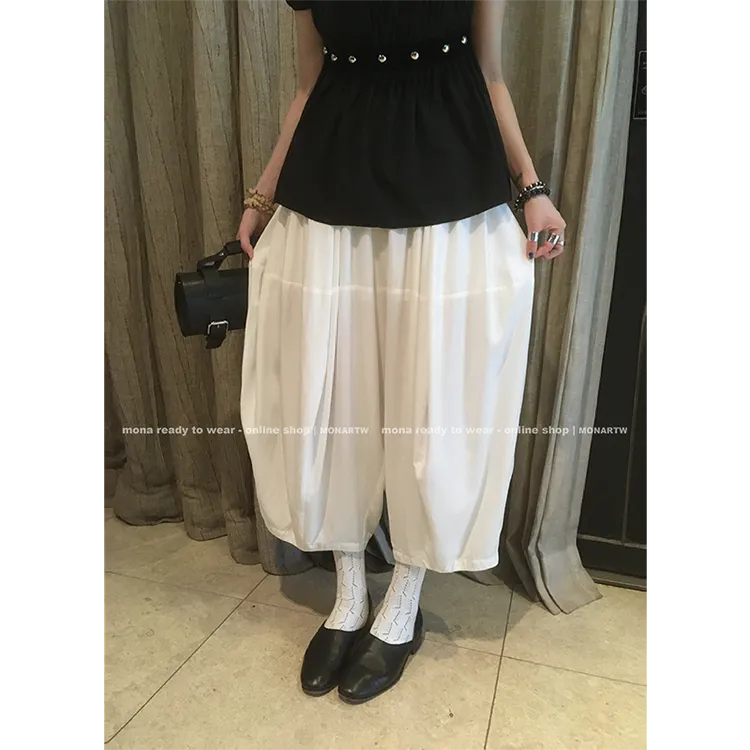 【Mona张绮贤】MONA随性日常宽松高腰灯笼裤 O125K00805