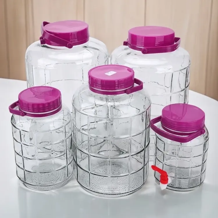 食品级泡酒玻璃瓶家用无铅密封罐子果酒桶泡菜坛子容器空瓶酿酒器