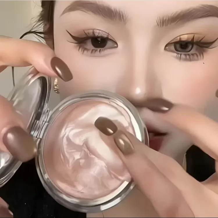 HERORANGE高光膏细腻单色爆闪星钻碎钻闪晶透氛围感土豆泥欧若ins