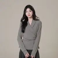 三福 秋季针织显瘦女轻熟风时尚打底毛针织衫圆领极简风T恤513201