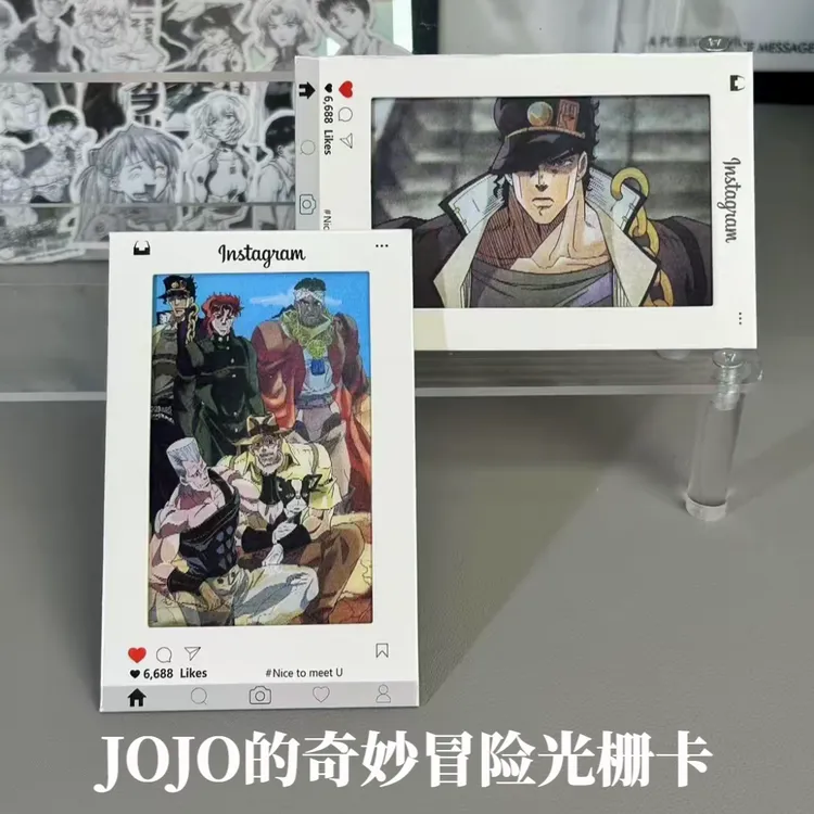 JOJO奇妙冒险空条承太郎光栅卡送朋友星尘斗士生日创意卡片挂件