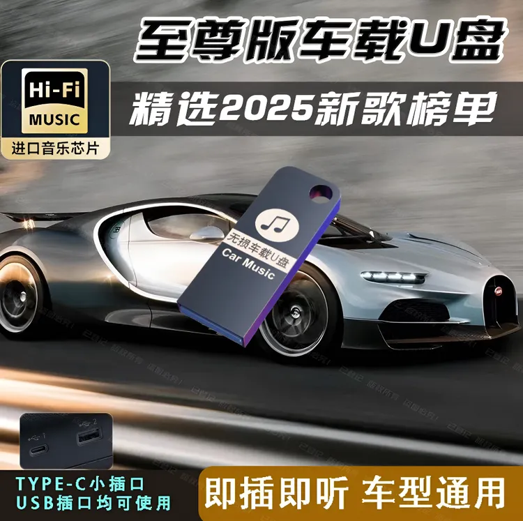 【2025精选歌单】歌单音质全升级 母带原声 HIFI音质 车载音乐U盘