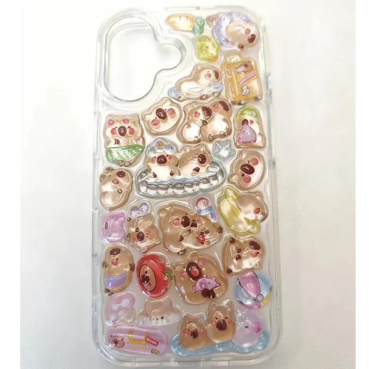 定制拍下联系客服 3D立体浮雕滴胶手机壳  默认微瑕   七天内发货