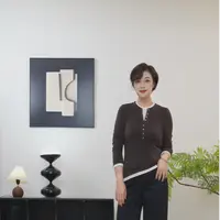 【U.M】天丝羊毛假两件长袖针织衫显瘦百搭