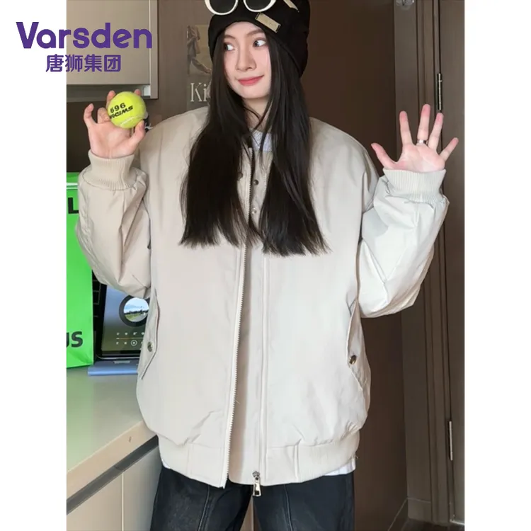 唐狮集团Varsden美式复古vintage飞行夹克男秋季百搭休闲大码外套