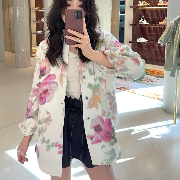 LOEWE/罗意威 长袖牛仔外套衬衫