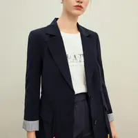 【丽公主】纯色气质西服翻驳领截短式长袖西装外套Y430209-95372
