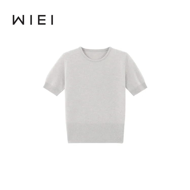 《WI EI》糯米*BIella扬子荃羊毛cleanfit气质通勤针织衫W25209167