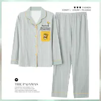纯棉睡衣亲肤透气女士可外穿长袖长裤家居服58350PP