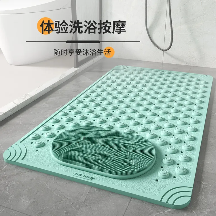浴室防滑垫淋浴垫卫生间地垫老人儿童防滑垫吸盘垫按摩垫儿童防摔