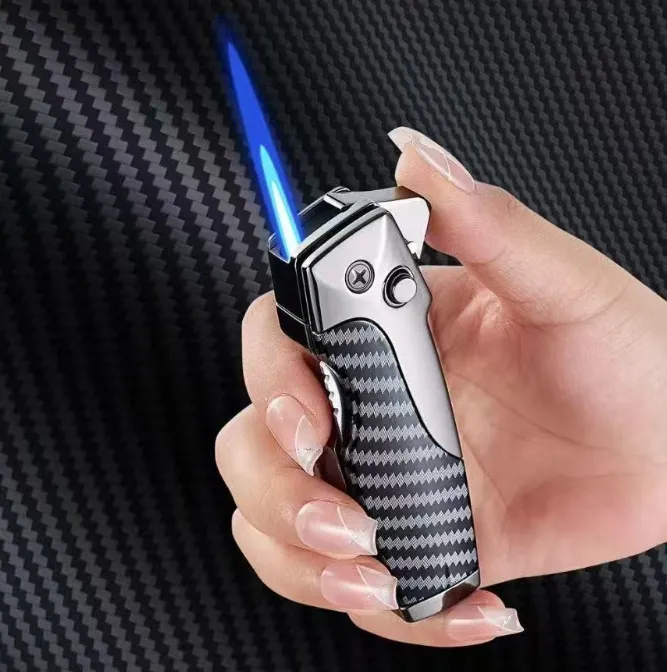 个性创意二合一充气防风折叠带户点火器