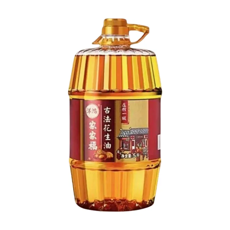 【可试吃】国标一级正宗古法压榨大桶装花生油家用炒菜凉拌食用油