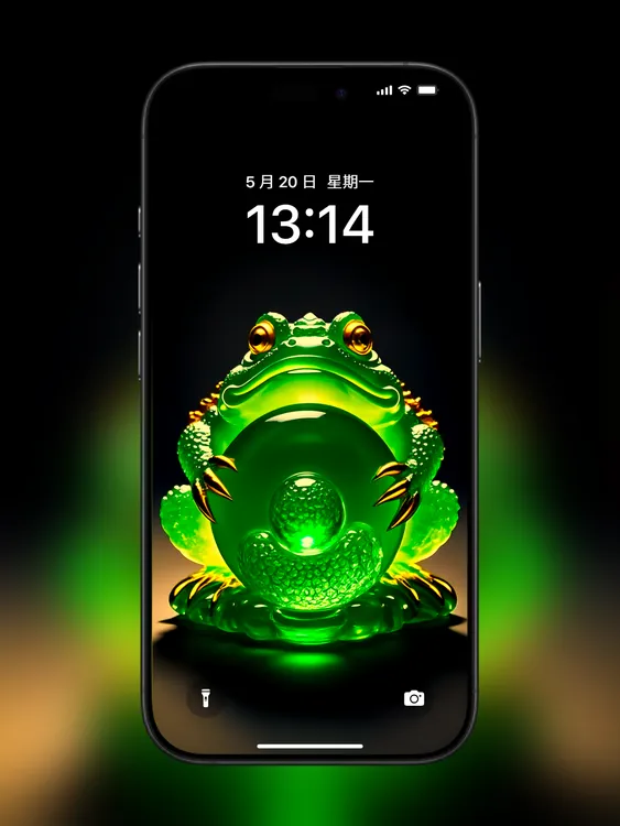 翡翠招财金蟾壁纸&招财纳福超吸金