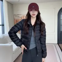 【余欢欢】冬季简约百搭立领轻薄款羽绒服-YHW50847