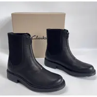 clarks其乐女士22秋新款羊皮厚底时尚轻便休闲短靴子-261675684