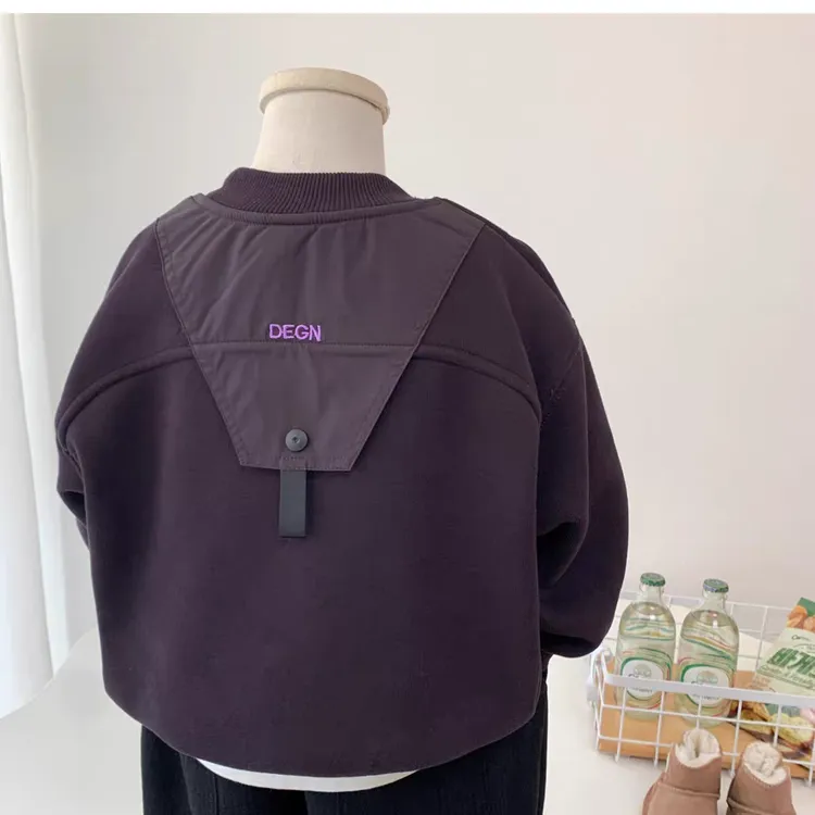 男童加绒卫衣2025新款儿童秋冬韩版一体绒宽松上衣中小童保暖宽松