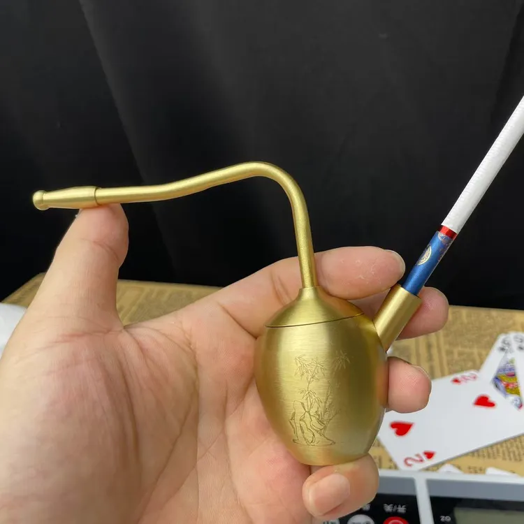 黄铜可加水过滤粗中细通用把玩好物便携男士必备
