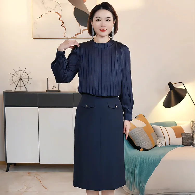 【深圳薇姐清仓】S气质显瘦高腰连衣裙 S9