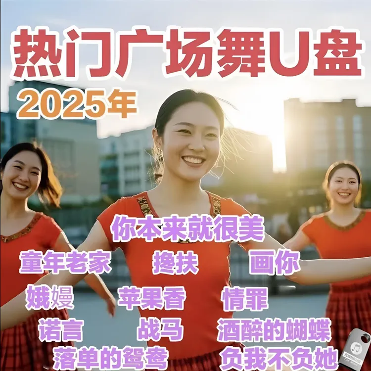 (热门广场舞U盘)中老年广场舞视频歌曲零基础入门健身操MP4优盘