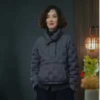 套头立领短款保暖时尚休闲冬季百搭宽松秋冬女款百搭90羽绒服