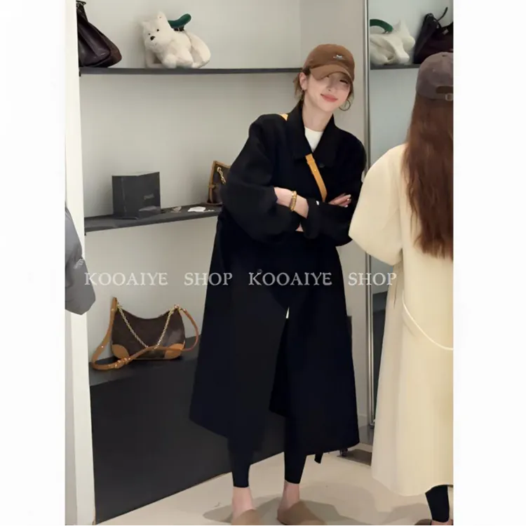 【比利时2.0】冬季新款韩系洋气百搭气质年货款手工大衣（只能干洗）