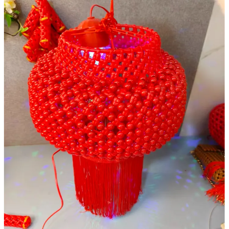 大红灯笼材料包藤条编织DIY手工编织新年