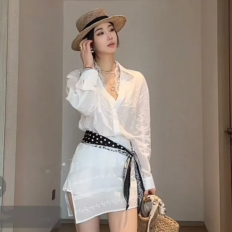 【彦如专属】蕾丝拼接老钱风高级提花套装女【丝巾以主播实物为准】