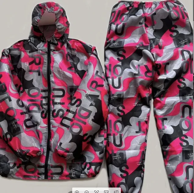 防岩棉养殖业建筑装修业耐磨衣服套装连帽迷彩多功能防尘服防静电