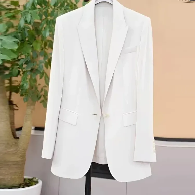 2025春秋新款高级气质休闲西服百搭小众设计感西装外套女上衣修身