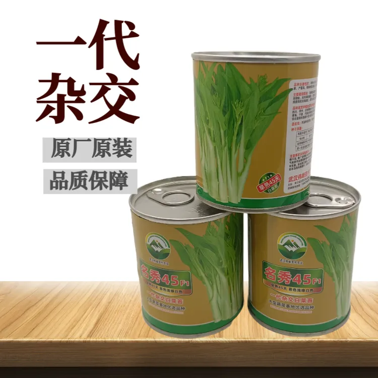 【名秀45】基地早熟灌装优良白菜苔种子    多茬采收白菜苔正品原装